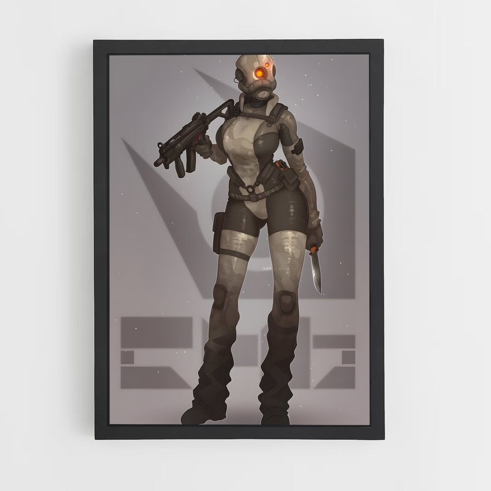 Poster Futuristic Guardian – affiche Half life (vue 2)